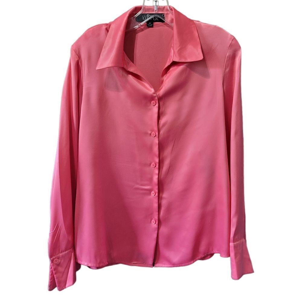 Kasper pink blouse